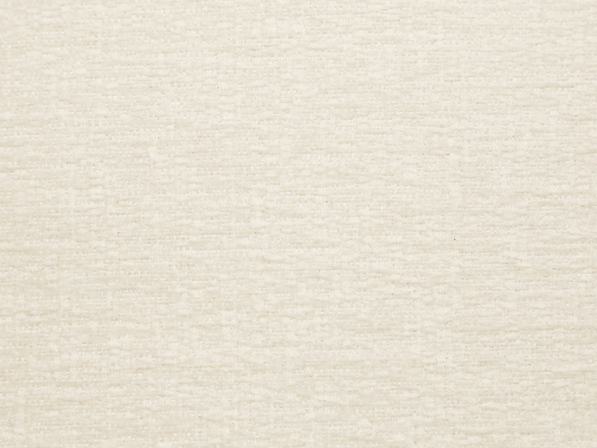 Canapé Chesterfield Gwen en tissu anti-taches - Ivoire