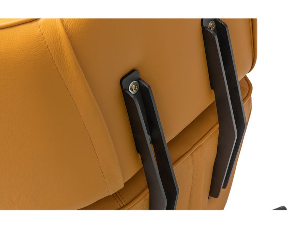 Fauteuil pivotant en cuir Electra