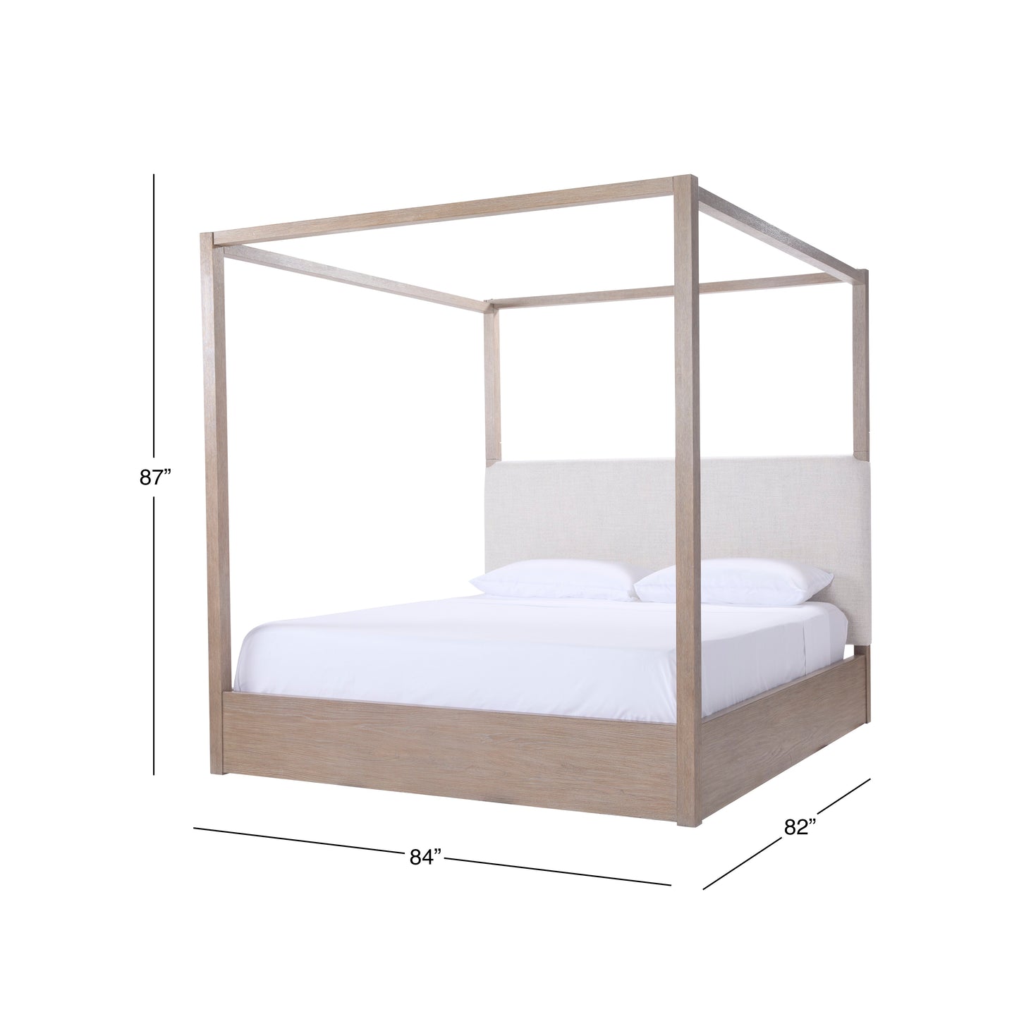 Lit King JoJo Fletcher Bronte avec baldaquin