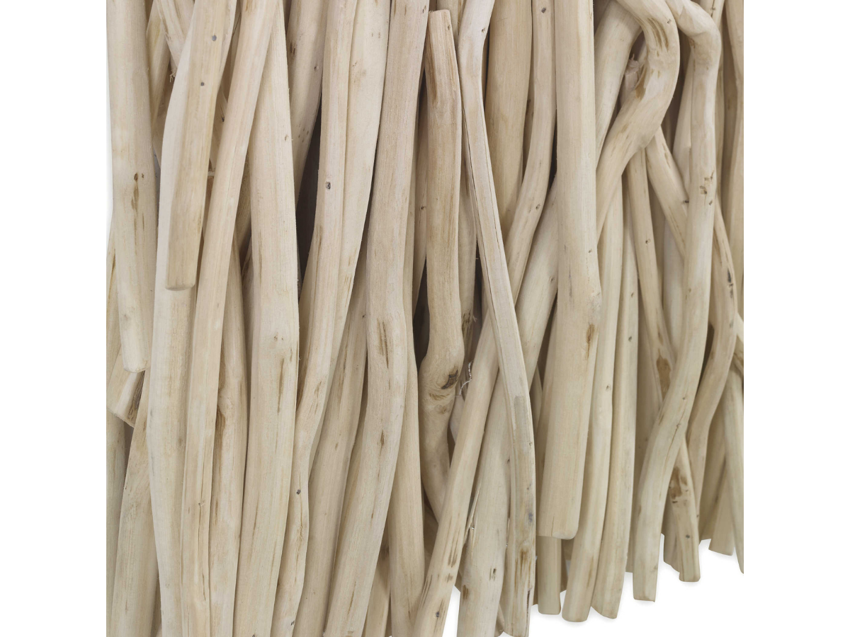 Décoration murale carrée en bois blanchi Abbyson Home Giver