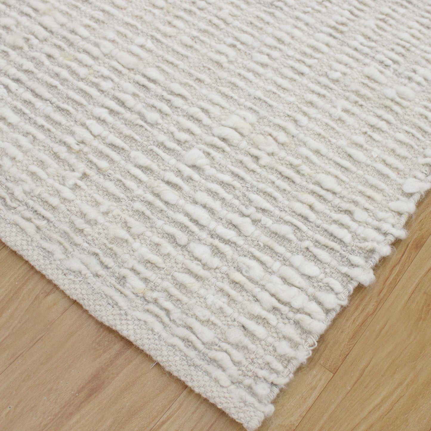 Tapis d'intérieur Abbyson Home Lovelle Ivory en laine douce 180 x 270 cm