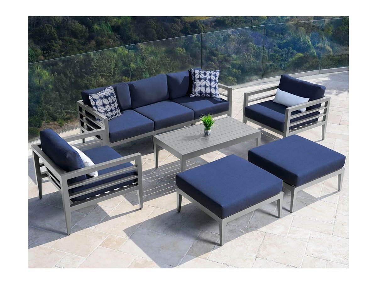 Fauteuil Belamar (lot de 2) - Bleu