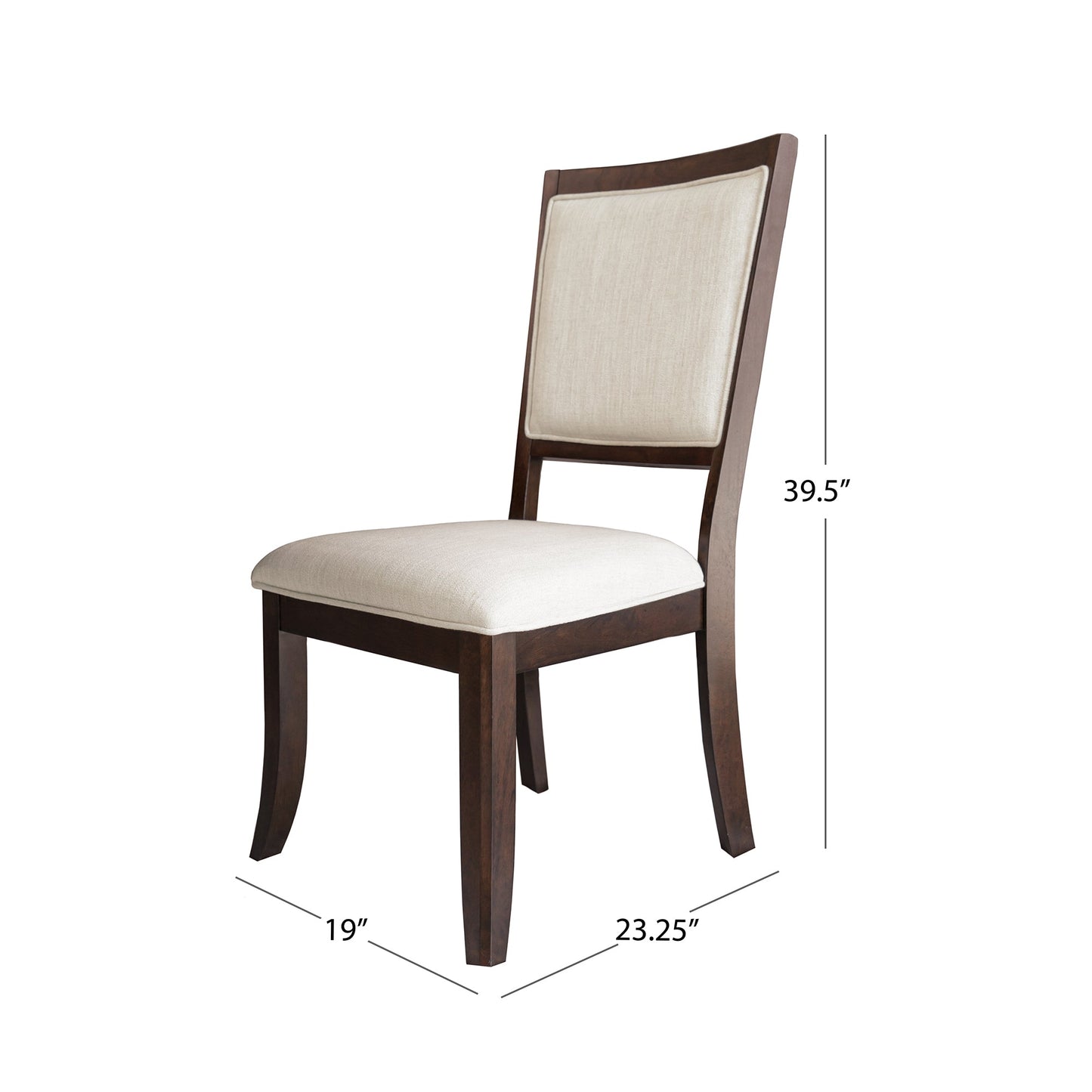 Chaises de salle à manger Cadence (lot de 2) - Marron