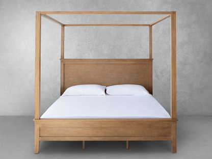 Becki Owens, lit à baldaquin Ren - Marron - Queen