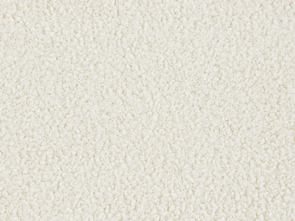 Lit traîneau en tissu bouclé Luciano de JoJo Fletcher - King - Ivoire