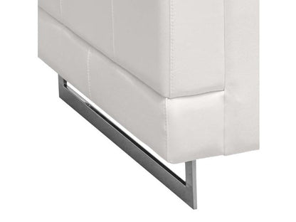 Fauteuil en cuir Margaret - Blanc