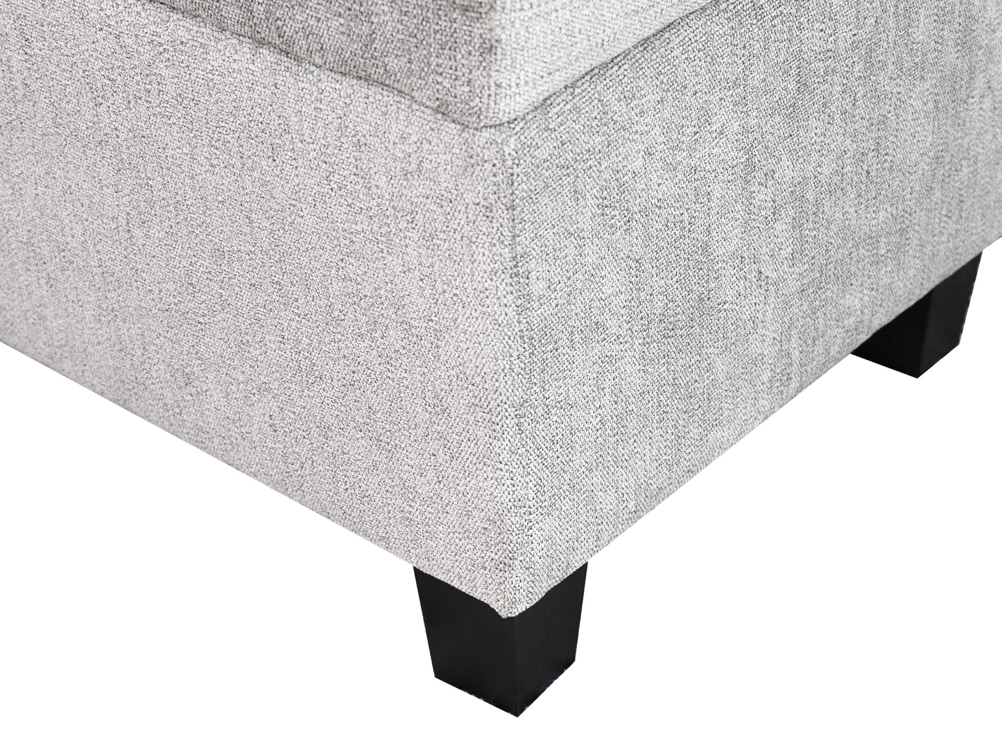 Banc capitonné Seneca - Gris