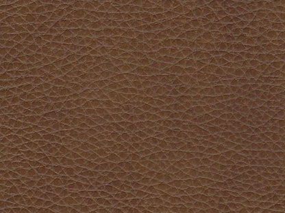 Pouf Wallingford en cuir pleine fleur, couleur camel