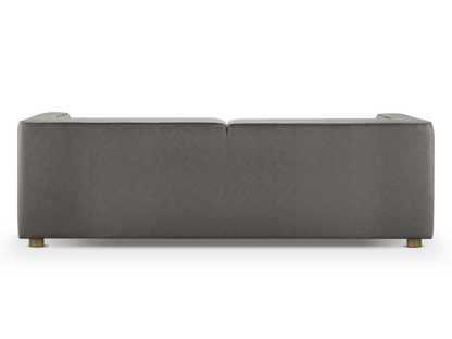 Canapé en cuir nubuck Matteo de JoJo Fletcher - Gris