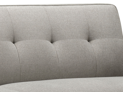 Canapé rembourré Vicenza style milieu du siècle - Gris