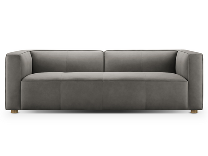 Canapé en cuir nubuck Matteo de JoJo Fletcher - Gris