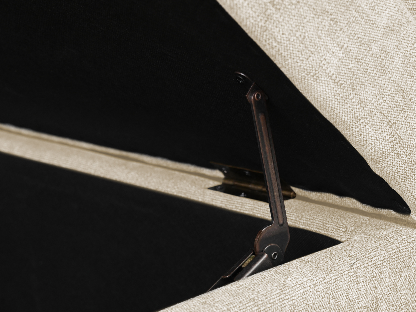 Banquette capitonnée Seneca - Crème