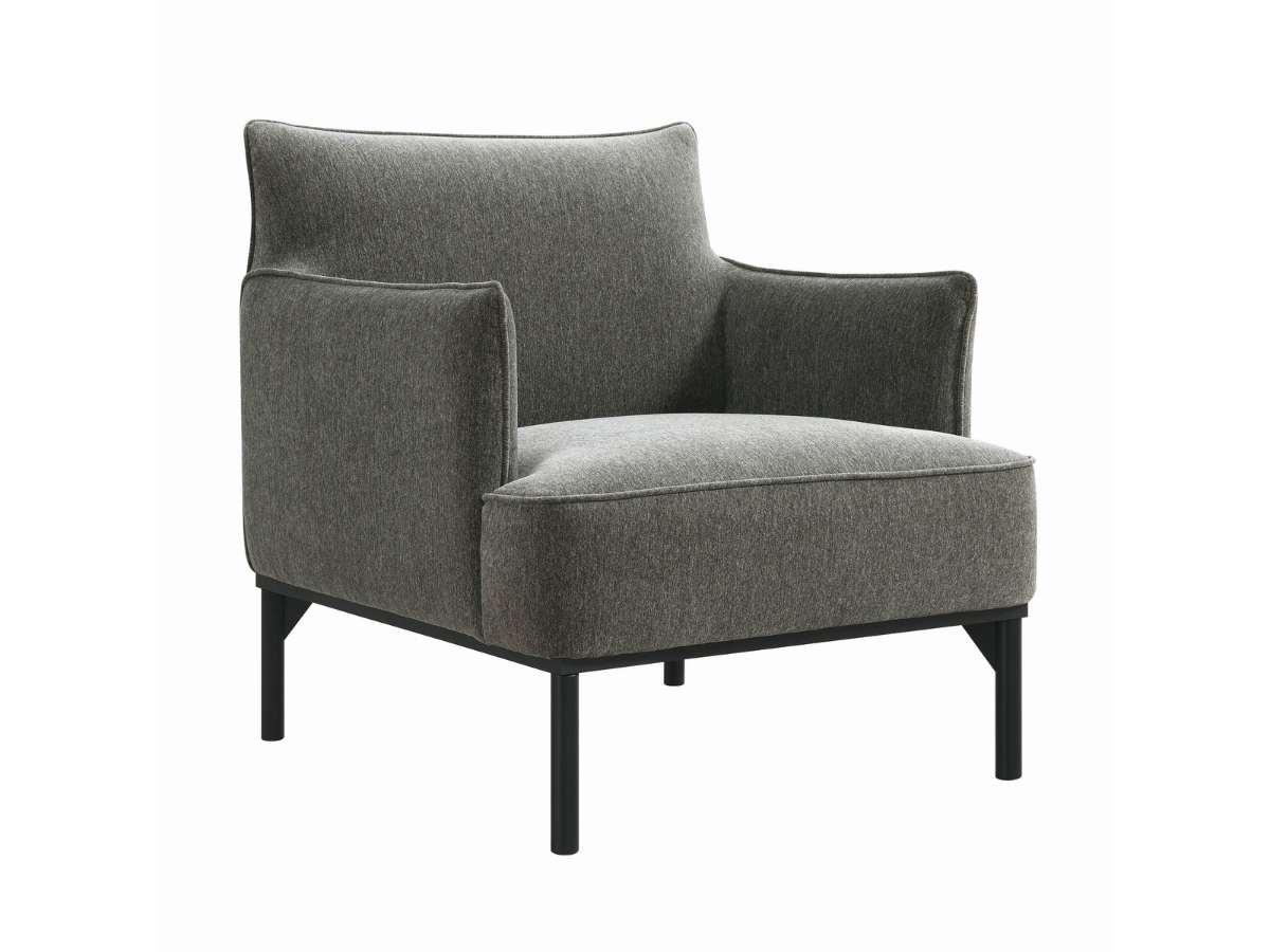 Fauteuil d'appoint Gatsby en tissu gris