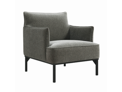Fauteuil d'appoint Gatsby en tissu gris