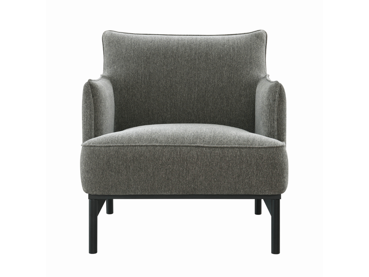 Fauteuil d'appoint Gatsby en tissu gris