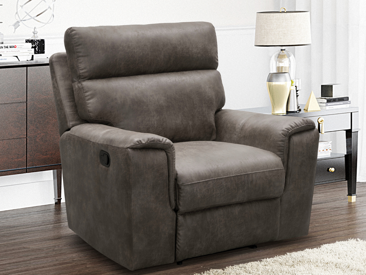 Fauteuil inclinable Lawrence en tissu - Camel