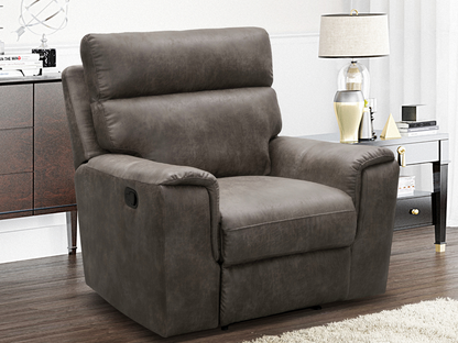 Fauteuil inclinable Lawrence en tissu - Camel