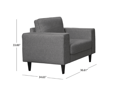 Chaise en tissu Holloway