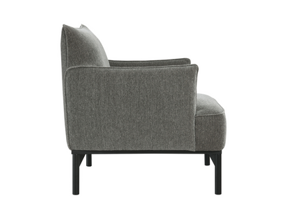 Fauteuil d'appoint Gatsby en tissu gris