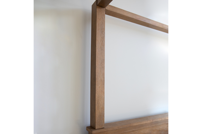 Becki Owens, lit à baldaquin Ren - Marron - Queen