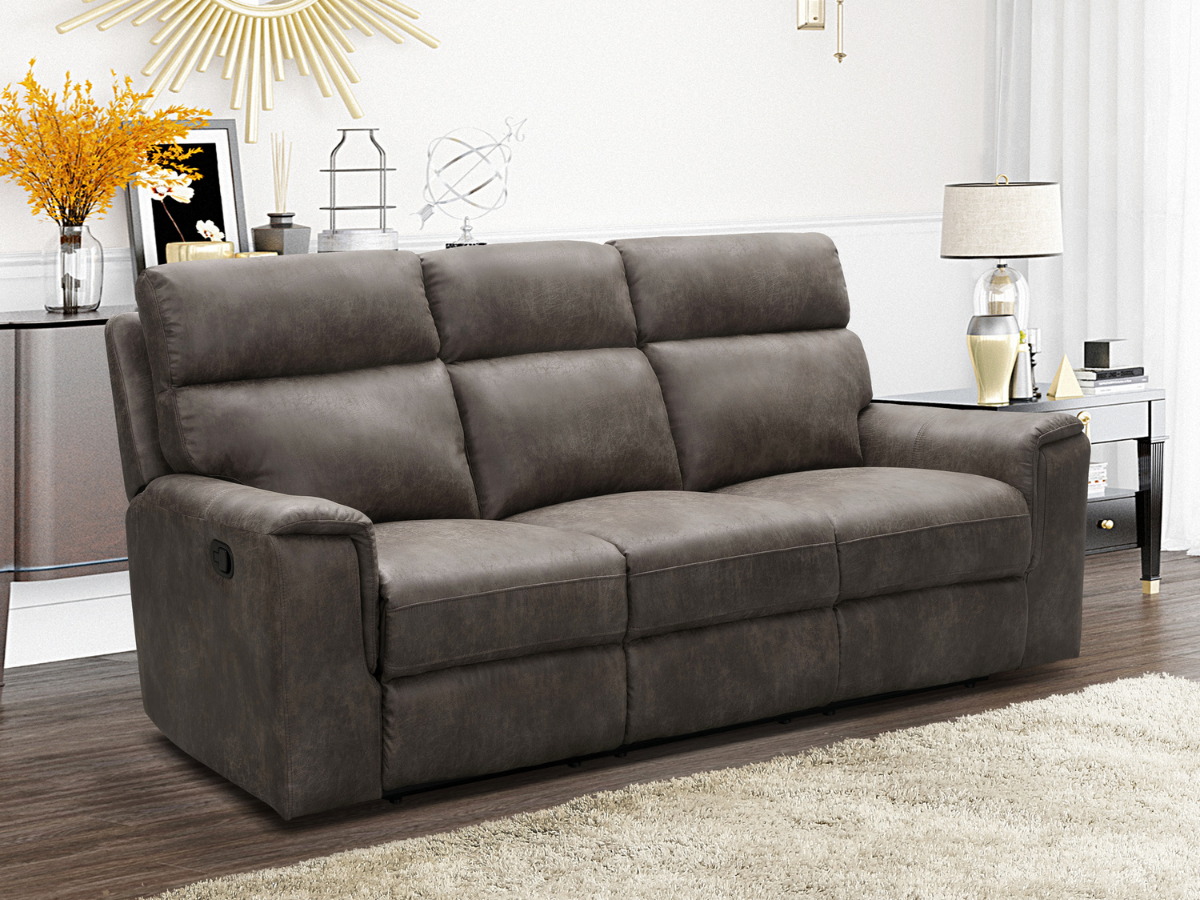 Canapé inclinable en tissu Lawrence - Camel