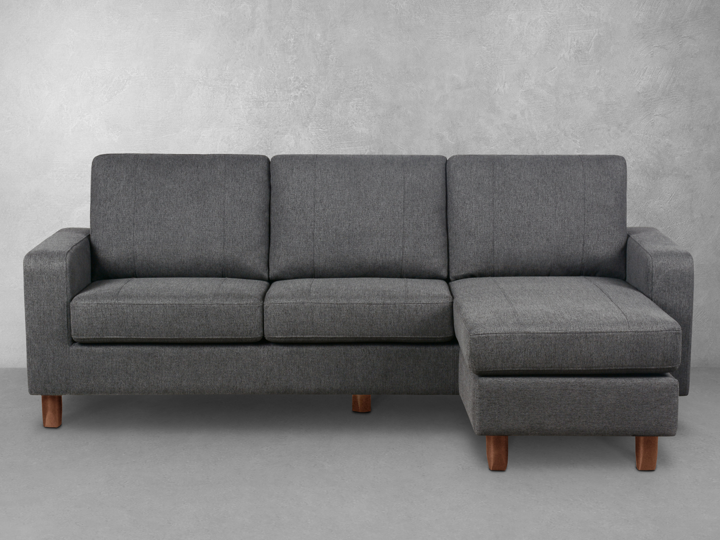 Canapé d'angle réversible en tissu Berkeley - Gris