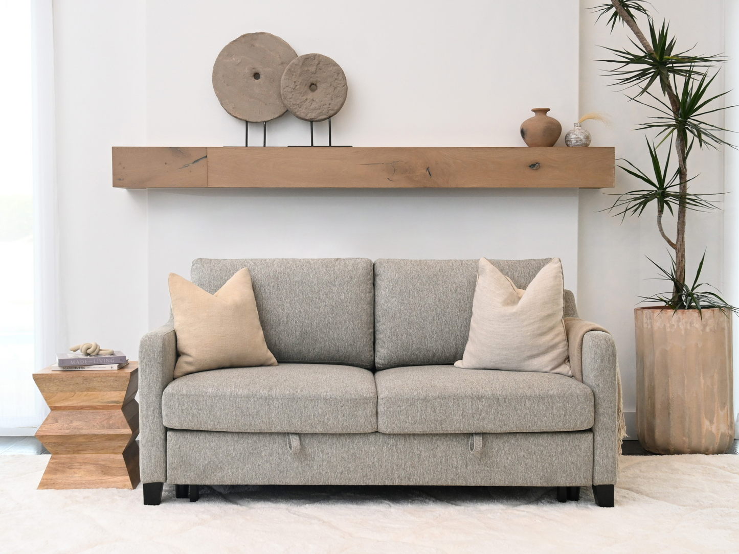 Canapé-lit Marley en tissu résistant aux taches