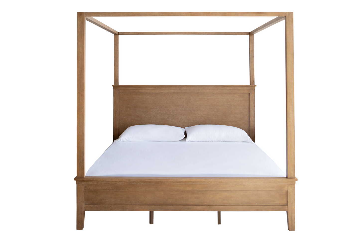 Becki Owens, lit à baldaquin Ren - Marron - Queen