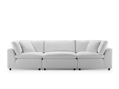 Canapé 3 pièces JoJo Fletcher Luxe en plumes et duvet