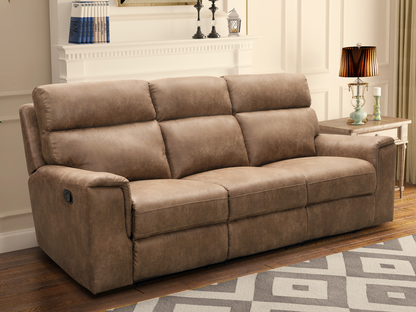 Canapé inclinable en tissu Lawrence - Camel