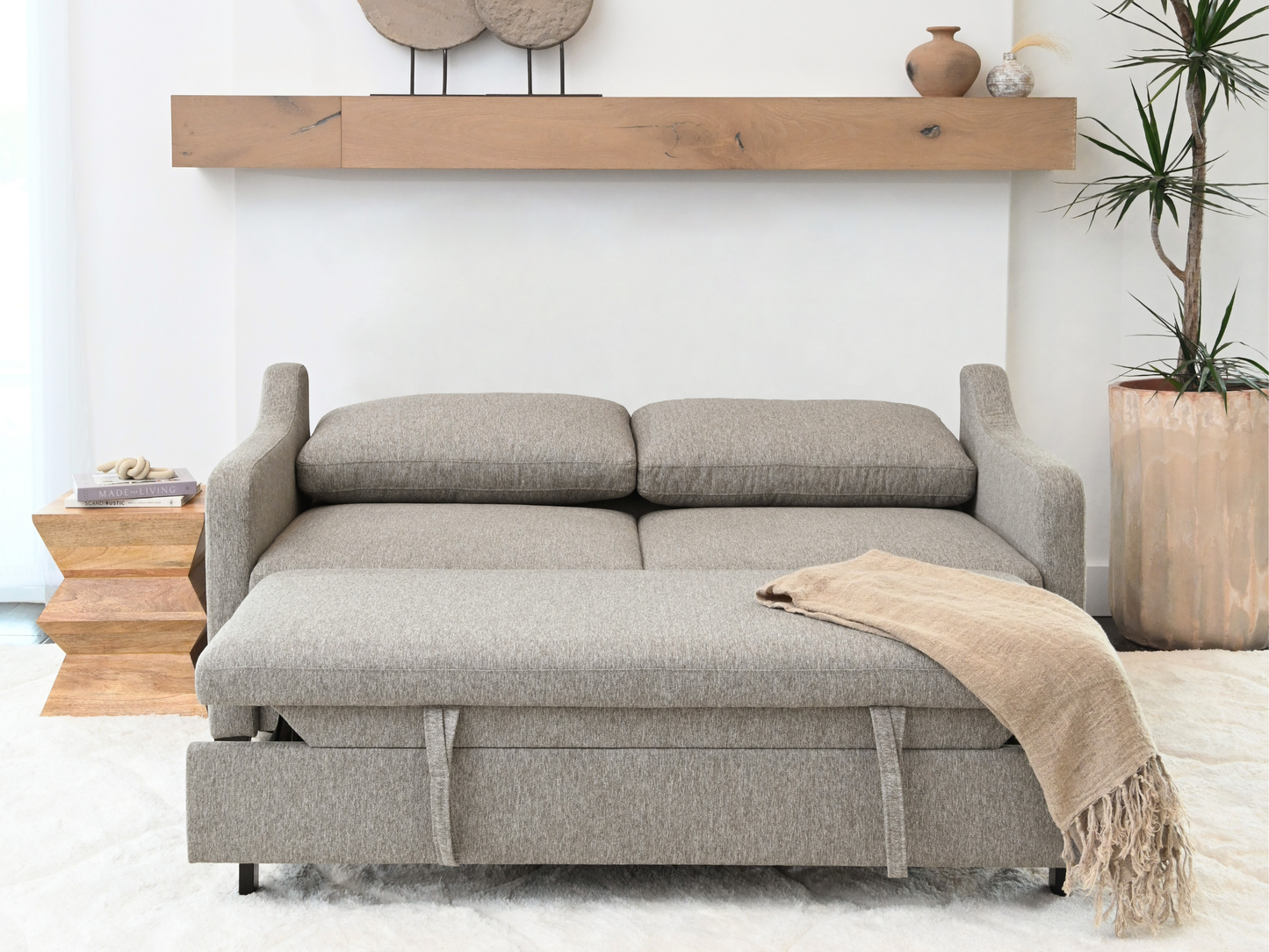 Canapé-lit Marley en tissu résistant aux taches