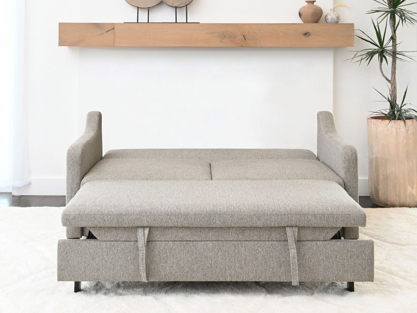 Canapé-lit Marley en tissu résistant aux taches