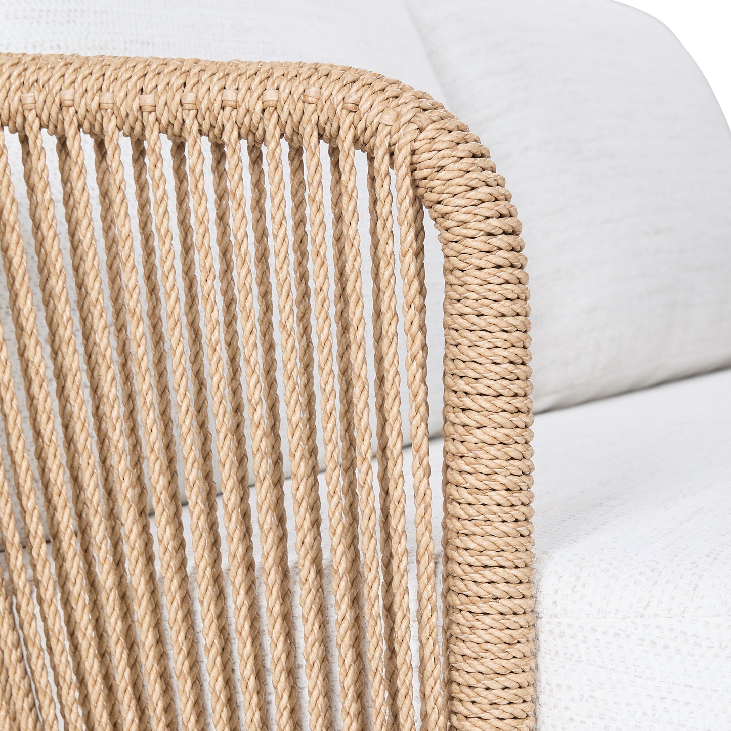 Canapé d'extérieur Bali en teck et corde