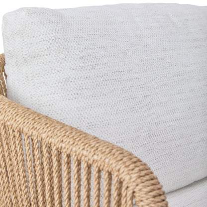 Canapé d'extérieur Bali en teck et corde