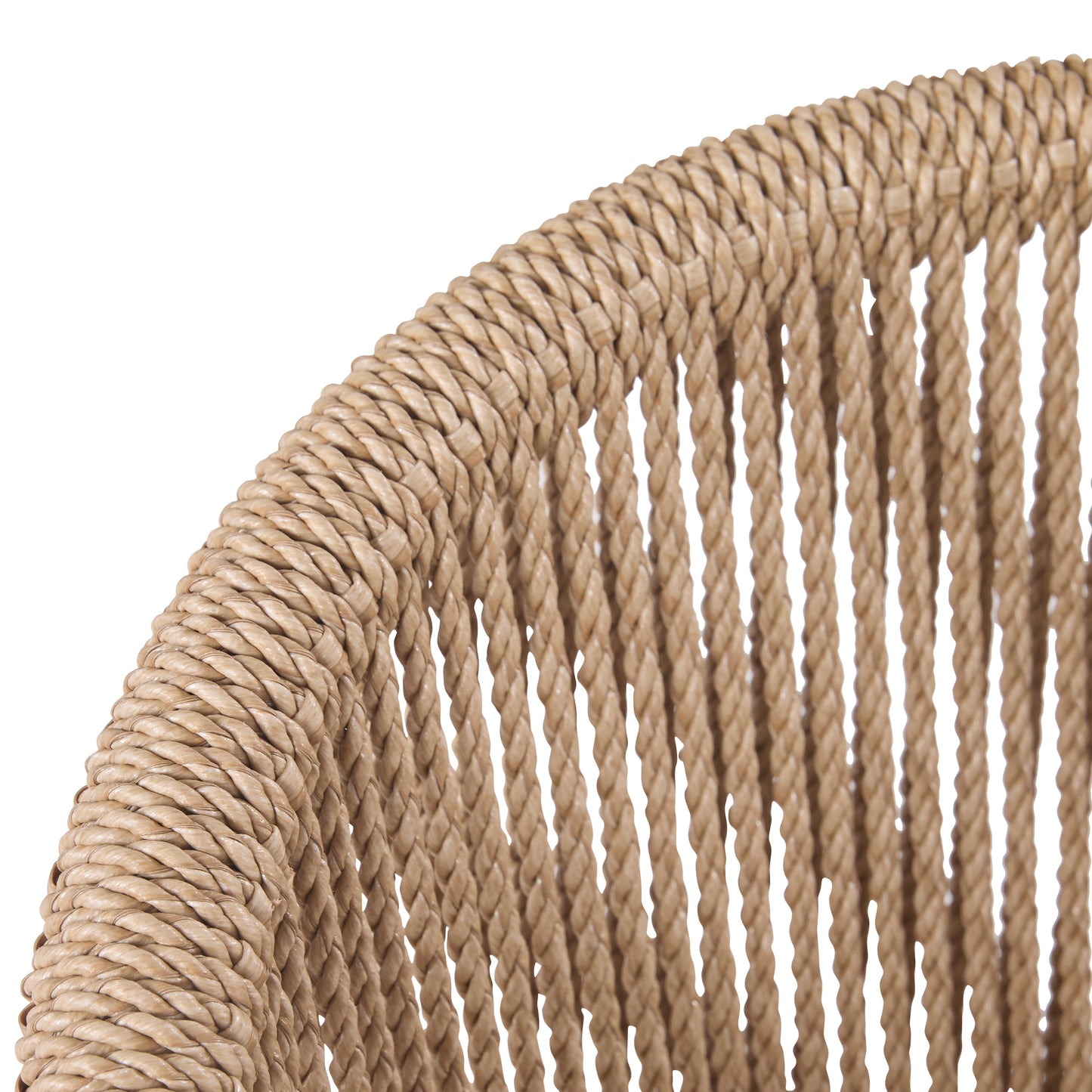 Chaise de salle à manger d'extérieur Bali en teck et corde