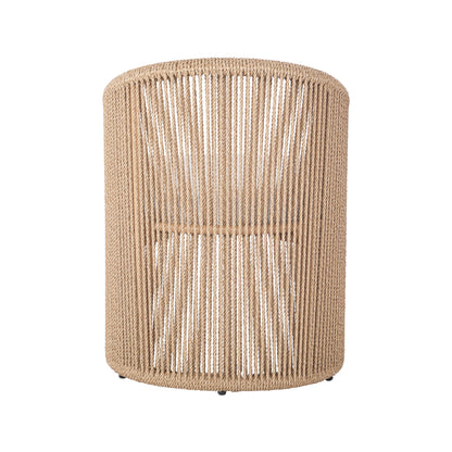 Chaise de salle à manger d'extérieur Bali en teck et corde