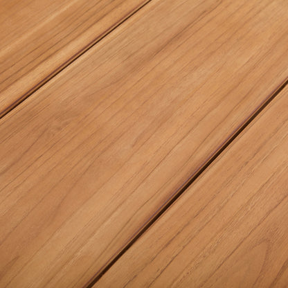 Table à manger d'extérieur en teck et corde de Bali