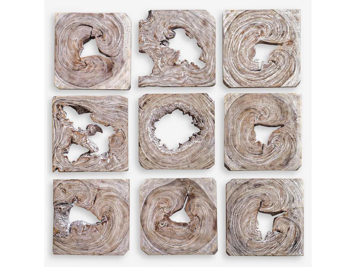 Ensemble de 9 tableaux en bois Bennett d'Abbyson Home