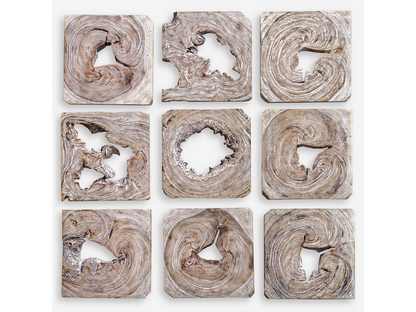 Ensemble de 9 tableaux en bois Bennett d'Abbyson Home