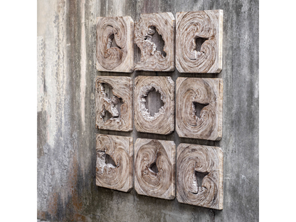 Ensemble de 9 tableaux en bois Bennett d'Abbyson Home