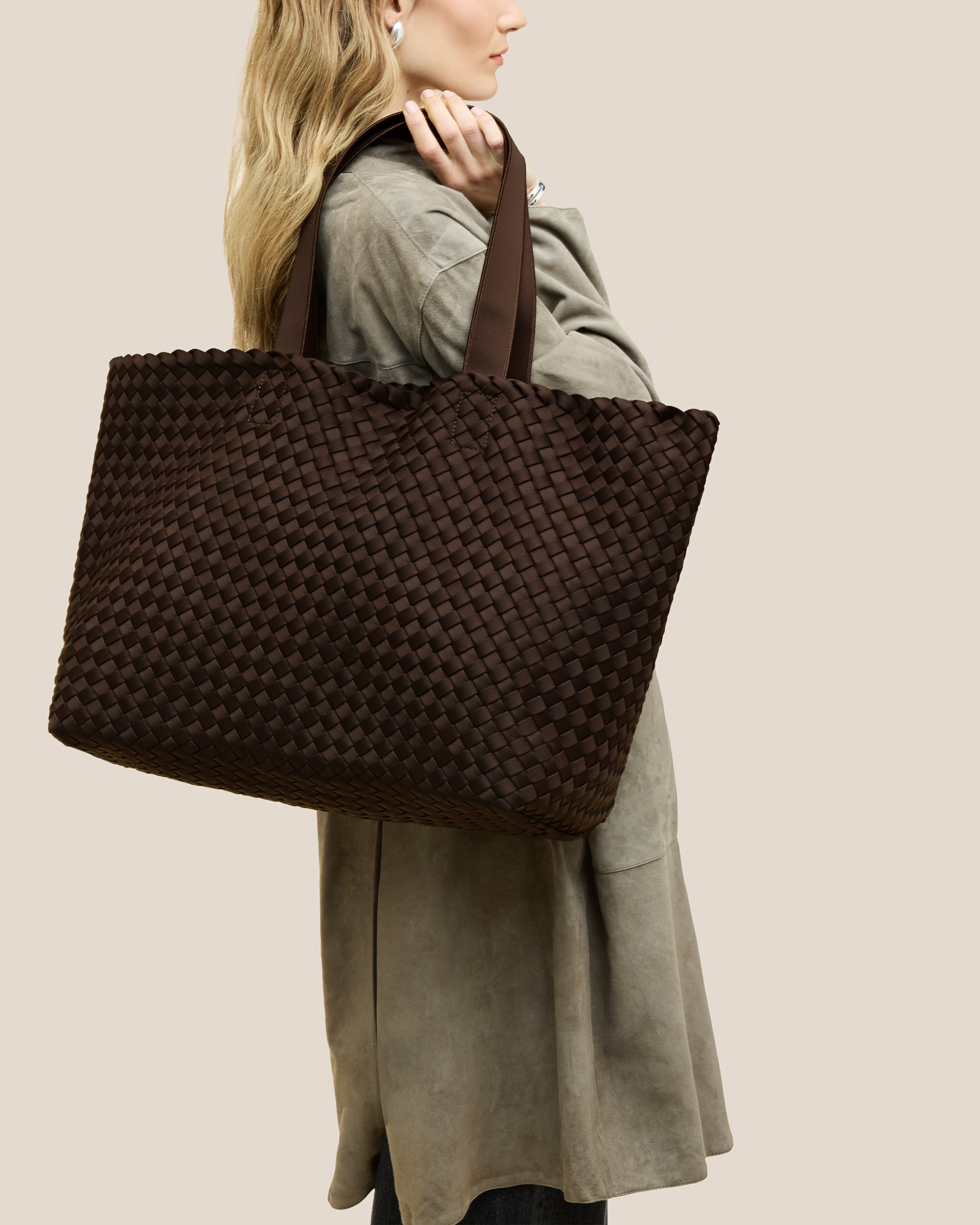 Grand sac fourre-tout Como | Chocolat