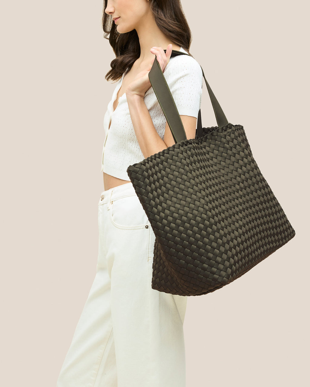 Grand sac fourre-tout Como | Olive