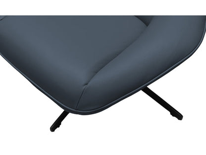 Fauteuil pivotant en cuir Electra