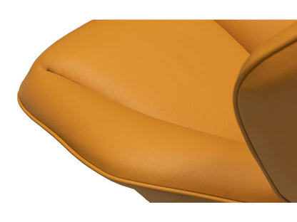 Fauteuil pivotant en cuir Electra