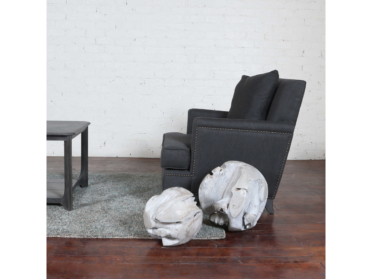 Boules de teck Ezra d'Abbyson Home, lot de 2