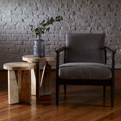 Ensemble de 2 tables gigognes Nadette Natural d'Abbyson Home