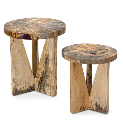 Ensemble de 2 tables gigognes Nadette Natural d'Abbyson Home