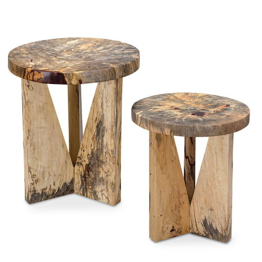 Ensemble de 2 tables gigognes Nadette Natural d'Abbyson Home
