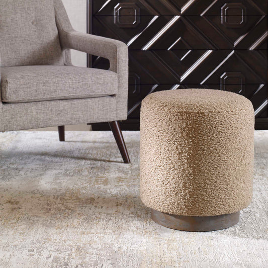 Pouf rond Abbyson Home Avila Latte