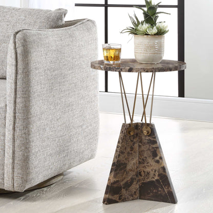 Table d'appoint en marbre Levitate d'Abbyson Home